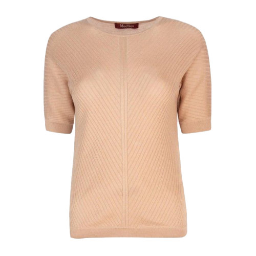 Max Mara Studio/Max Mara Studio 女装 服饰 桑蚕丝羊毛圆领修身女士短袖T恤女士毛衣针织衣