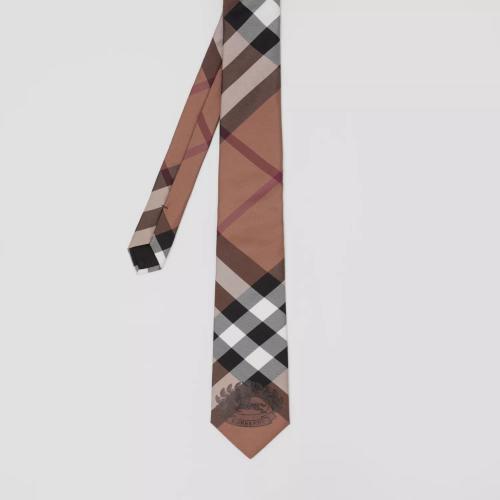  BURBERRY 22年秋冬 男士 经典剪裁马术骑士设计格纹领带 80642731