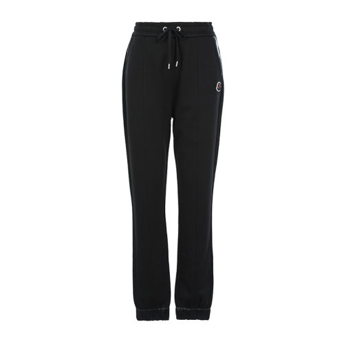Moncler/蒙克莱21新品logo徽标抽绳女运动裤女士休闲裤8H00012809LC9