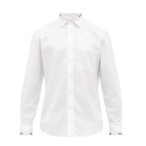 BURBERRY/博柏利 burberry服装 衬衫 白 服装 巴宝莉 男装 衬衫 男 衬衣 男士长袖衬衫 80175561