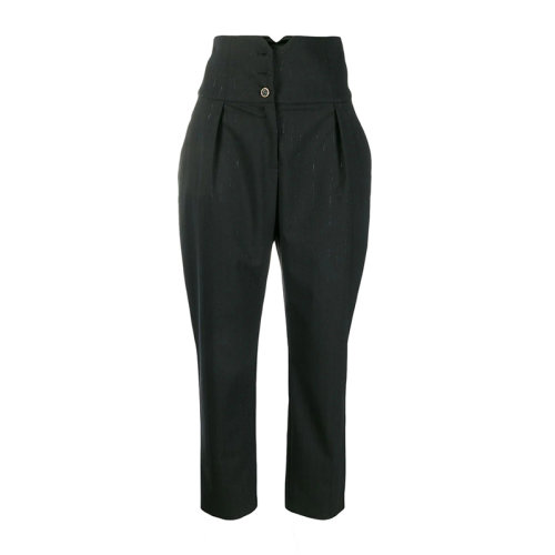 PINKO/品高 女士 服装 21春夏 黑色聚酯纤维休闲裤 女士休闲裤