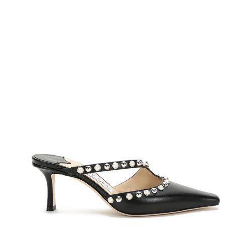 Jimmy Choo/周仰杰 女士皮革尖头高跟鞋穆勒鞋 ROS 65 NXD