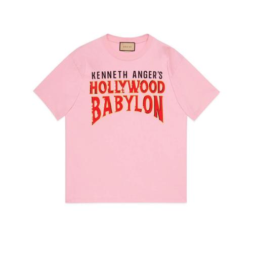  GUCCI古驰 22年秋冬 女士 饰“Hollywood Babylo”印花棉质T恤 616036 XJEJU 5904
