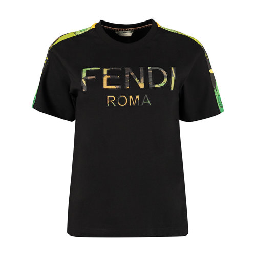 FENDI/芬迪 20年春夏 服装百搭 女性 logo 女士短袖T恤 FS7285AC3CF