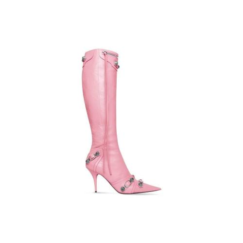  BALENCIAGA巴黎世家 22年秋冬 女士 短靴 Womens Cagole 90mm Boot in Pink 694395WAD4E5081