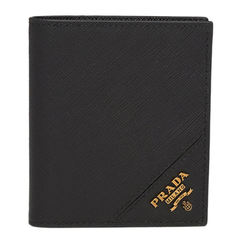 PRADA/普拉达 男士黑色零钱包 2MO004-QME-F0632