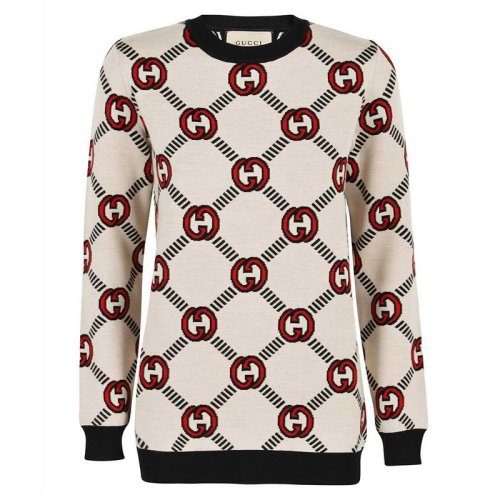  GUCCI/古驰 女士象牙色羊毛针织衫/毛衣 678307-XKB7T-9194 PLFSX