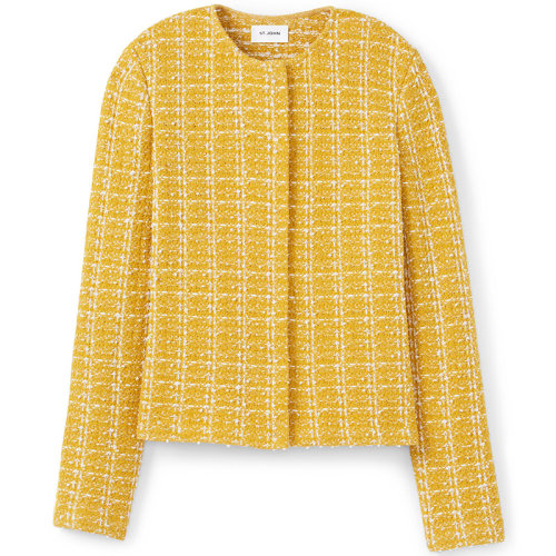 【21春夏新款】St. John/盛蔷 纹理针织女士夹克K6130U2