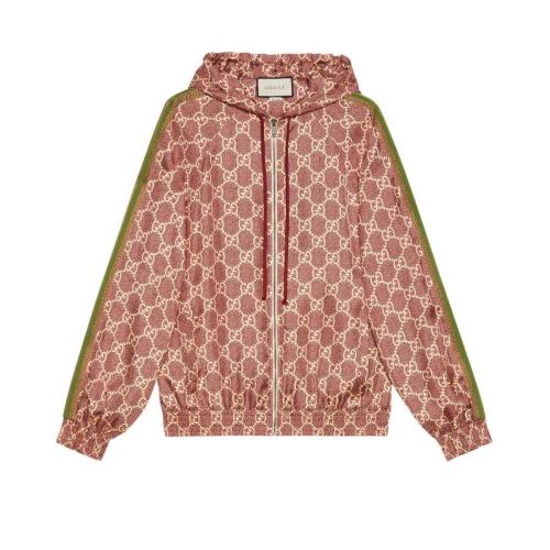  GUCCI古驰 22年秋冬 女士 GG图案真丝夹克 631880 XJCL5 5281 预定商品2-6周发货