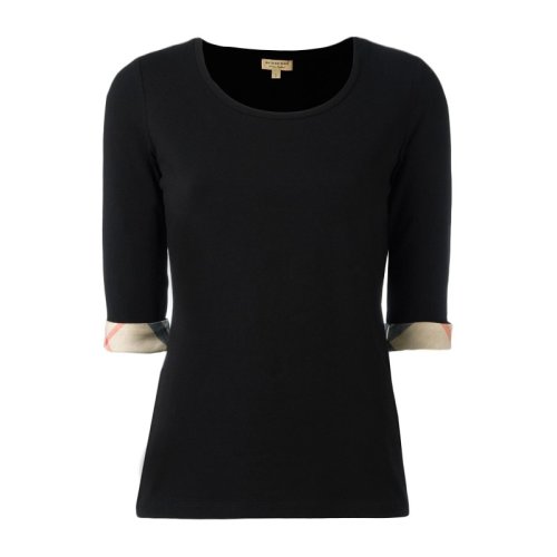  BURBERRY/博柏利 女士黑色棉质长袖T恤 3877335 PLFSX