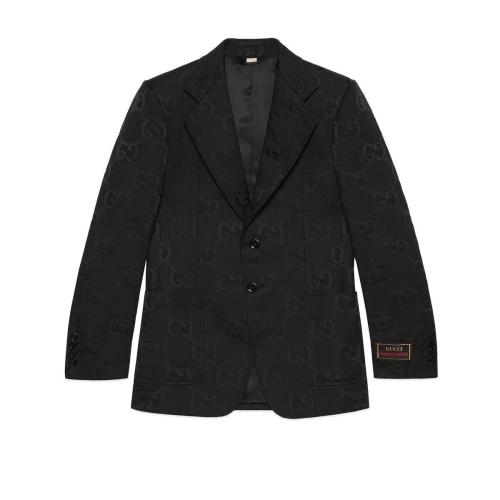  GUCCI古驰 男士 Jumbo GG帆布夹克 680759 ZAHT6 1000 预定商品2-6周发货