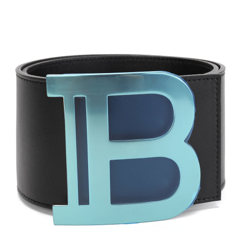 Balmain/巴尔曼 黑色 女士金属LOGO装饰腰带 SN0A406LVOI 20