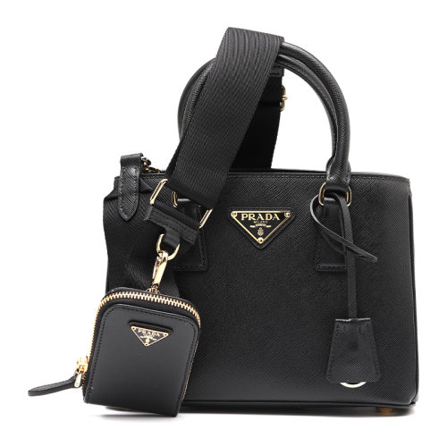 PRADA/普拉达Galleria系列牛皮革女士手提单肩包1BA296NZV