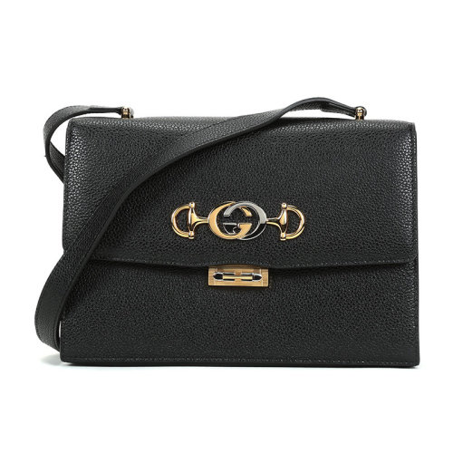 GUCCI/古驰  女包 时尚 女士黑色皮革单肩包斜挎包 576388 1B90X 1000 HKY210468