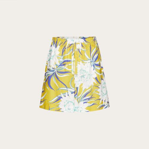  VALENTINO华伦天奴 22年秋冬 男士 短裤 BERMUDA EN POPELINE DE COTON IMPRIMé STREET FLOWE