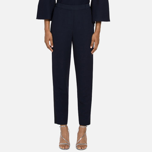 St.John/盛蔷侧边织带蓝色女士休闲裤K82YW12