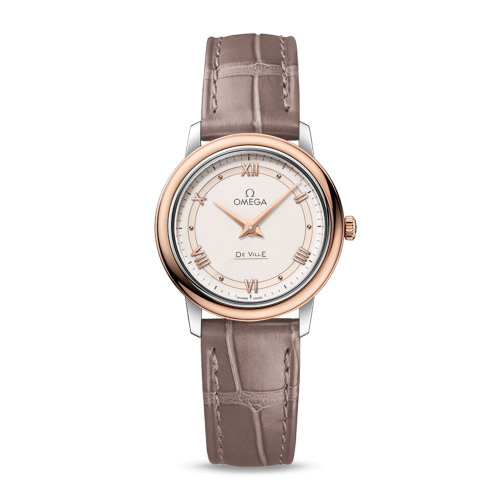 OMEGA/欧米茄 碟飞系列 典雅 精钢 18K金 石英机芯 女士腕表 424.23.27.60.09.001