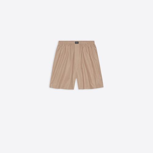  BALENCIAGA巴黎世家 22年春夏 男士 短裤 Mens Pyjama Shorts  in Beige 672410TYB187081