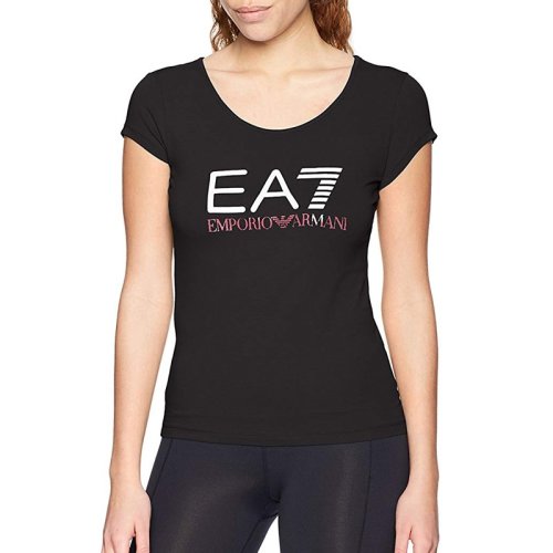  Emporio Armani/安普里奥阿玛尼 女士印花棉质短袖T恤 3ZTT80 J12Z 1200 PLFSX