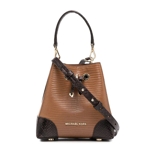 Michael Kors/迈克·科尔斯 MK女包 蜥蜴压纹单肩斜挎包水桶包 32F0GZ5C0N
