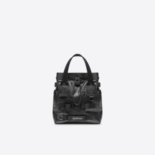  BALENCIAGA巴黎世家 22年春夏 男士 手提包 Army 小号细纹羊皮革托特包 6440291VGI71000