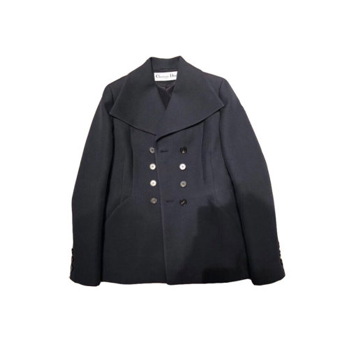 DIOR/迪奥  女装 时尚百搭 女士深蓝色羊毛外套夹克 951V41A10075665 HKY0034C