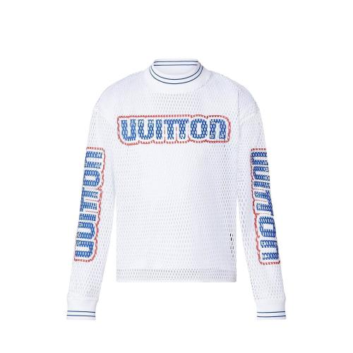 LV路易威登 22年秋冬 男士 长袖T恤 TEE-SHIRT MANCHES LONGUES LV GRAPHIQUE EN RéSILLE 1AA