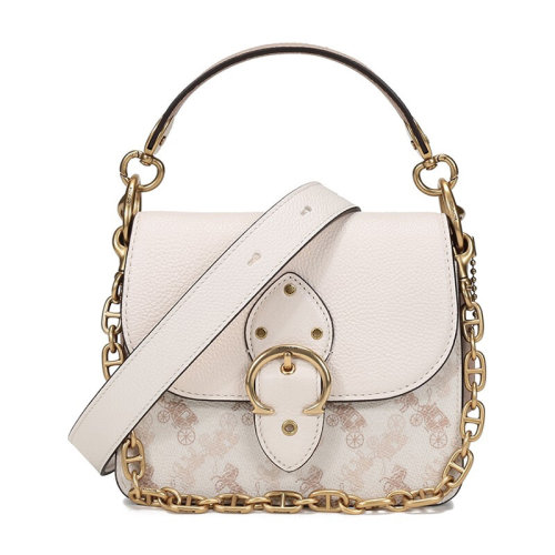 COACH/蔻驰(专柜） 女士白色帆布单肩包手提包 4603B4RGL