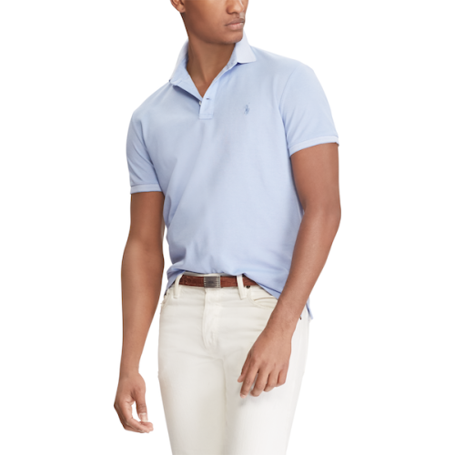 Polo Ralph Lauren/拉夫劳伦马球 男士瘦版修身网面面料Polo短袖T恤 429473