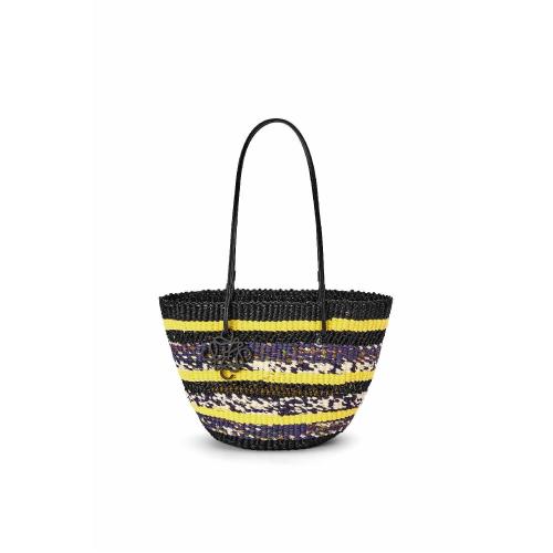  LOEWE罗意威 22年秋冬 女士 手提包 Basket Tote in elephant grass and calfskin A223S91X02-