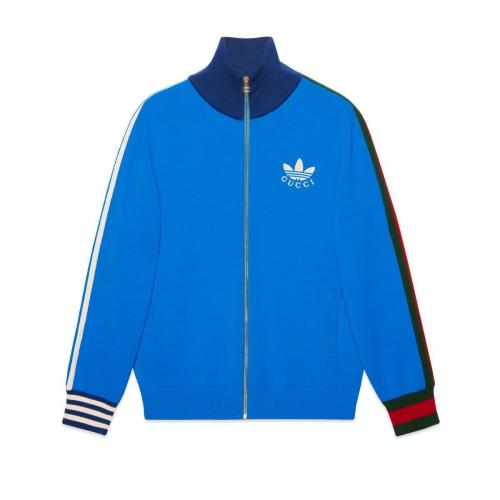 GUCCI古驰 22年秋冬 男士 adidas x Gucci联名系列拉链夹克 700476 XKCIF 4447