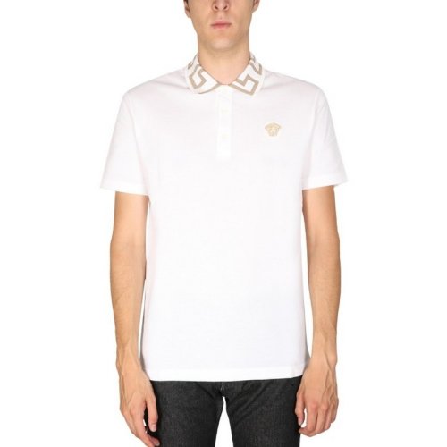 VERSACE/范思哲 男士白色棉质短袖T恤 A87402 1A04866 1W000 PLFSX
