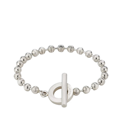 GUCCI/古驰 银质织纹珠链Gucci刻花织纹栓扣手链602707J84008106