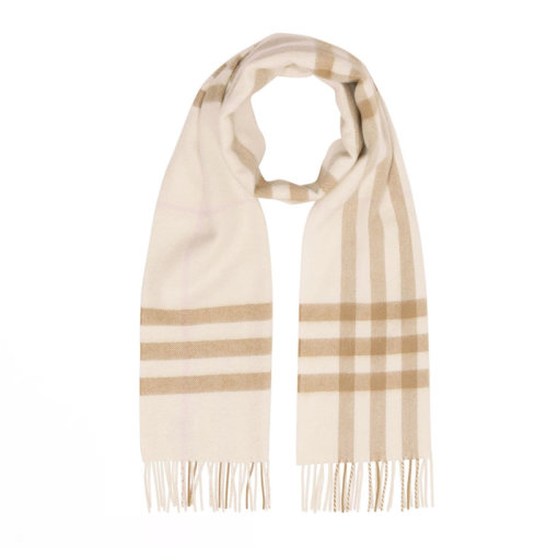 BURBERRY/博柏利 女士羊绒经典格纹流苏装饰时尚围巾围脖披肩多色可选