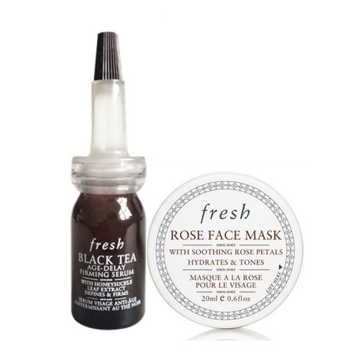 Fresh/馥蕾诗红茶紧致修护精华露7ml+玫瑰 润泽保湿舒缓面膜15ml（促销品）
