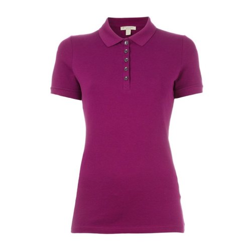 BURBERRY/博柏利  女装 服装 女士弹力棉珠地网眼布 女士短袖POLO衫