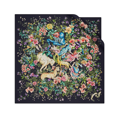 DIOR/迪奥 22年春夏新款 女士多色桑蚕丝斜纹面料D-Constellation印花方巾丝巾24NCO090I603_C581