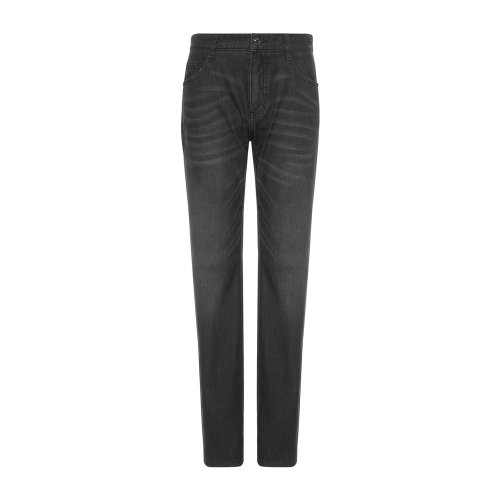 DIDIBOY/迪迪博迩时尚灰色男士牛仔裤显瘦牛仔长裤时尚猫须休闲裤简洁百搭裤装21春夏新品牛仔裤深灰