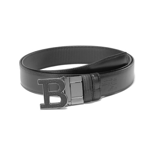 BALLY/巴利 【22秋冬新款】 男士牛皮可裁剪B字搭扣板扣式双面皮带腰带3.5cm B BUCKLE 35 M L