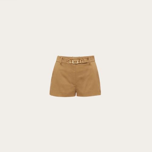  VALENTINO华伦天奴 22年秋冬 女士 短裤 SHORT VLOGO CHAIN EN COMFORT GABARDINE 1B3RF4V57A8