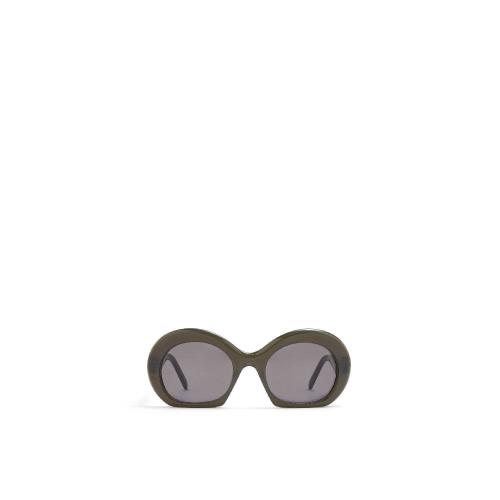  LOEWE罗意威 22年秋冬 女士 太阳眼镜 Halfmoon sunglasses in acetate G832270X06-4160