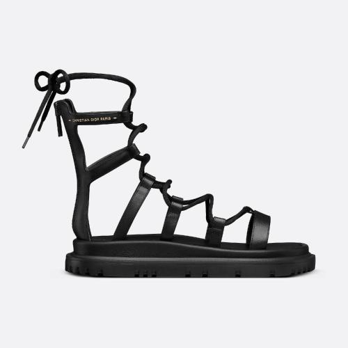  DIOR迪奥 22年秋冬 女士 平底凉鞋 Dior Abbesse 凉鞋 KCQ712VEA_S900