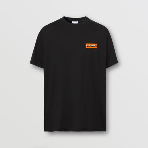  BURBERRY 22年秋冬 男士 徽标嵌花棉质宽松 T 恤衫 80572511