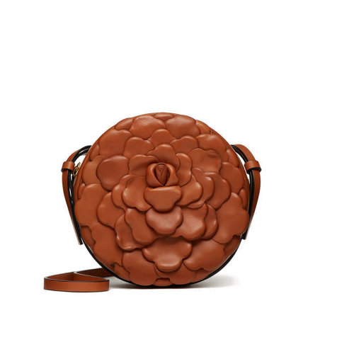 Valentino/华伦天奴  Atelier系列 女士皮革色小牛皮03 ROSE 版本圆形单肩斜挎手提包VW2B0I32IKP0CR