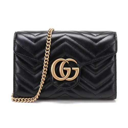 GUCCI/古驰  古琦女包 Marmont系列 时尚 女士黑色皮革单肩包斜挎包 474575 DTD1T 1000 HKY012467