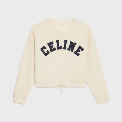  CELINE赛琳思琳 22年秋冬 女士 针织衫 PULL CELINE ATHLéTIQUE LAINE CACHEMIRE 2A11V402P.0
