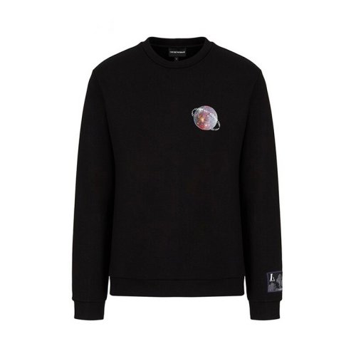  Emporio Armani/安普里奥阿玛尼 男士黑色粘胶纤维卫衣 6K1M8R 1JK9Z 0999 PLFSX