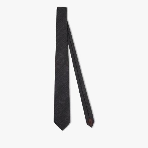  伯鲁提BERLUTI 22年秋冬 男士 领带 真丝scritto图纹领带 TJ72-SBGI_RTW-900