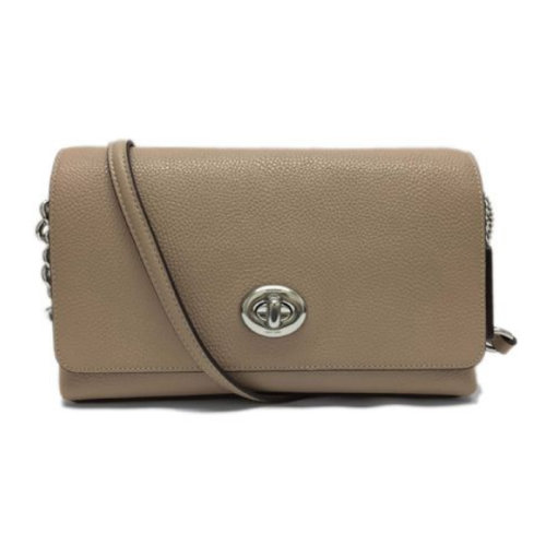 COACH/蔻驰  女士 小牛皮米色斜挎单肩包 1494_LHTAU