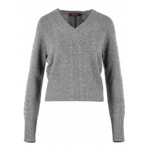  MaxMara/麦丝玛拉 女士灰色羊毛针织衫/毛衣 63660513600 006 PLFSX